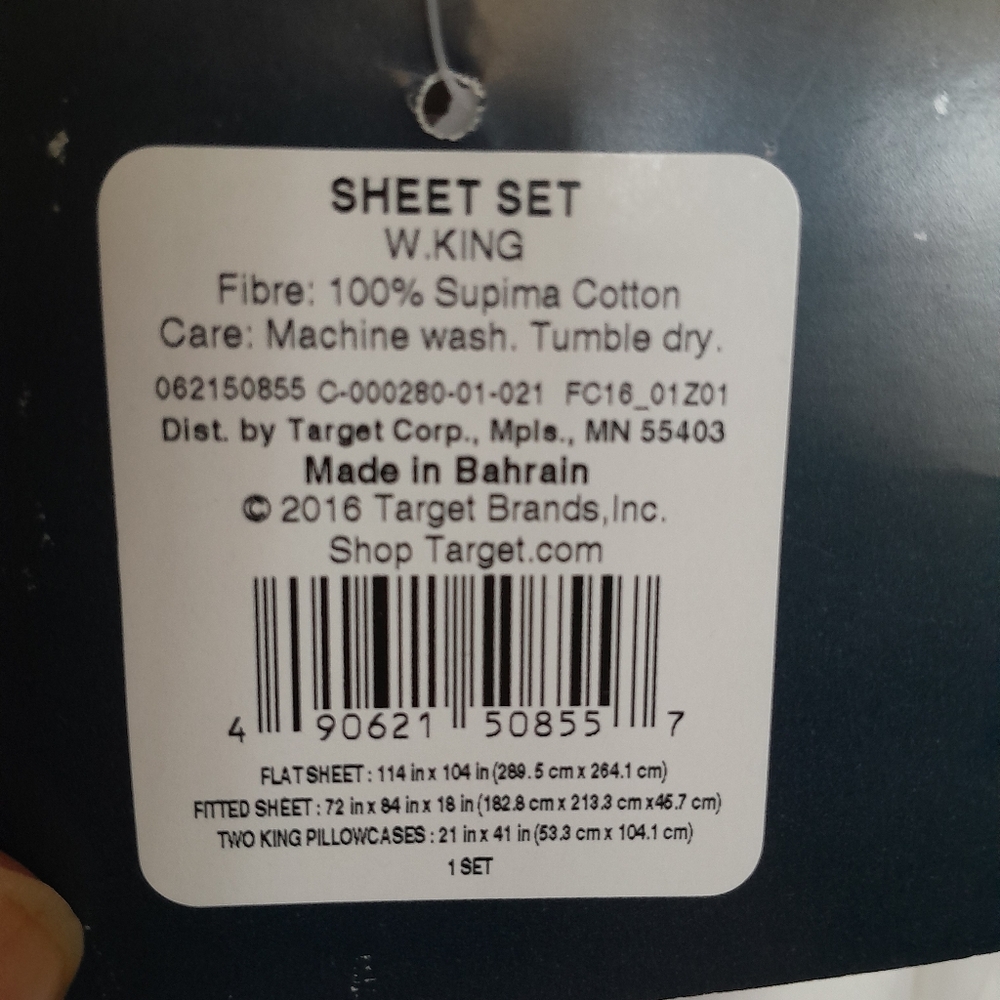 Brand New Fieldcrest California King Sheet Set 100% Supima Cotton - Picture 6 of 7